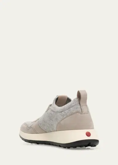 Tod's Sportiva Knit Suede Trainer Sneakers | Thumbnail 4 Tod's Sportiva Knit Suede Trainer Sneakers | Thumbnail 4