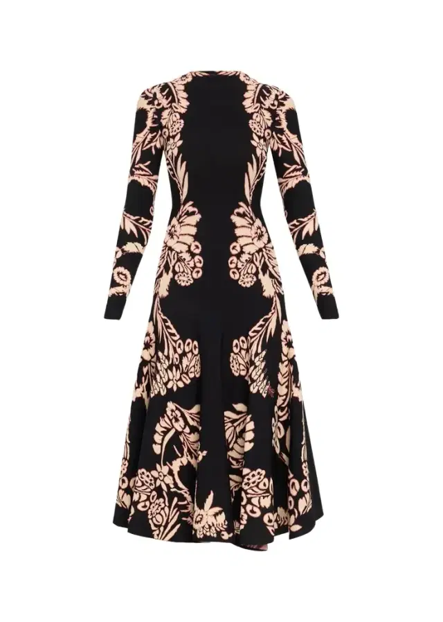 Ulla Johnson Nerissa Jacquard Long-Sleeve Midi Dress