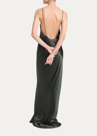 TWP Open-Back Silk Maxi Slipdress | Thumbnail 3