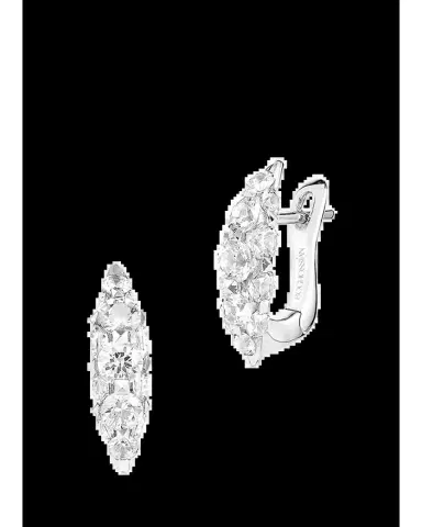 Boghossian Merveilles Icy 18K White Gold Diamond Mini Earrings | Thumbnail 2