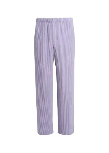 Homme Plissé Issey Miyake Men's Pleated Straight Leg Pull-On Pants | Thumbnail 1