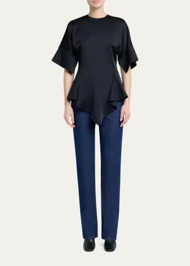 Stella McCartney Ruffled Satin Top | Thumbnail 2