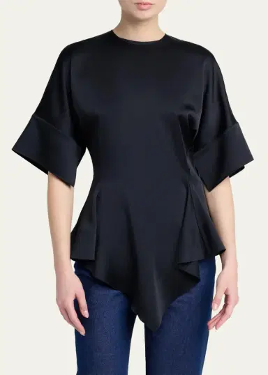 Stella McCartney Ruffled Satin Top | Thumbnail 4