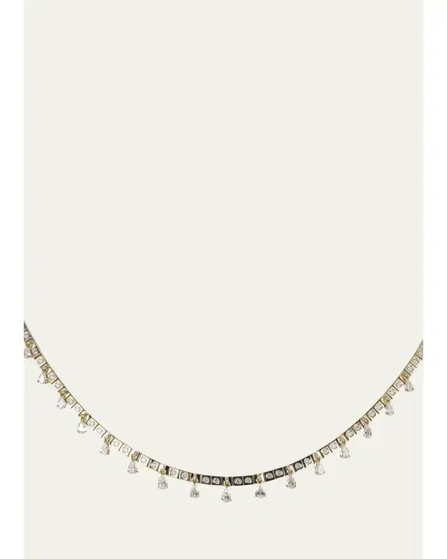 Type Jewelry LEGGO FRINGE Baby Diamond Tennis Necklace