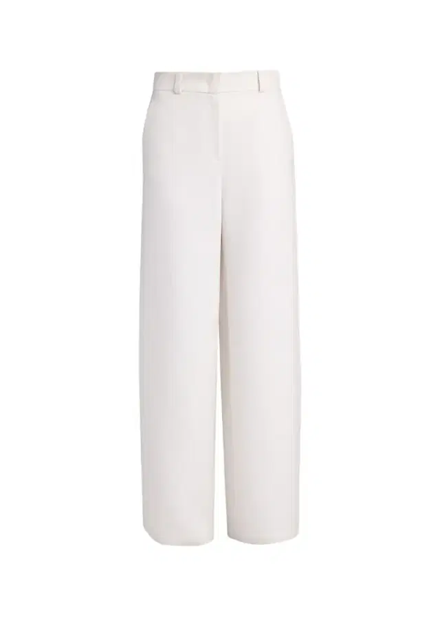 Giorgio Armani Side Pleat Straight-Leg Silk Trousers