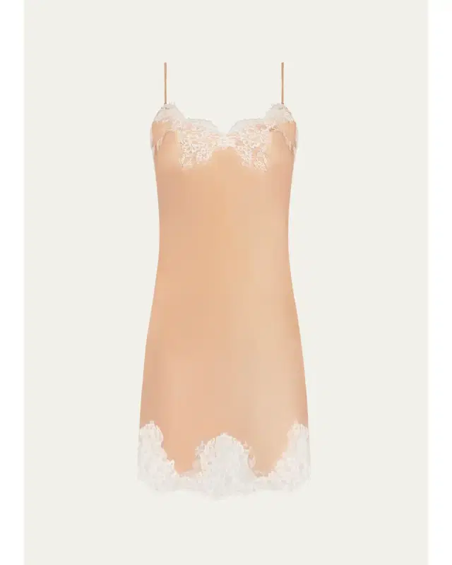 Lise Charmel Splendeur Soie Lace-Trim Silk Nighty