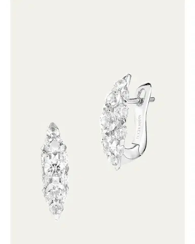 Boghossian 18K White Gold Diamond Merveilles Icicle Mini Earrings | Thumbnail 1