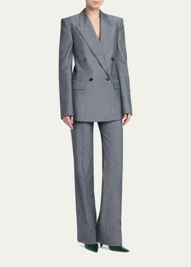 Stella McCartney Twill Straight-Leg Pants | Thumbnail 2