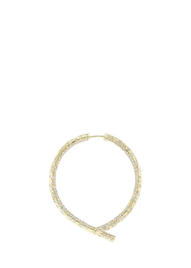 TABAYER 18K Yellow Gold Diamond Oera Hoop Earring, Single
