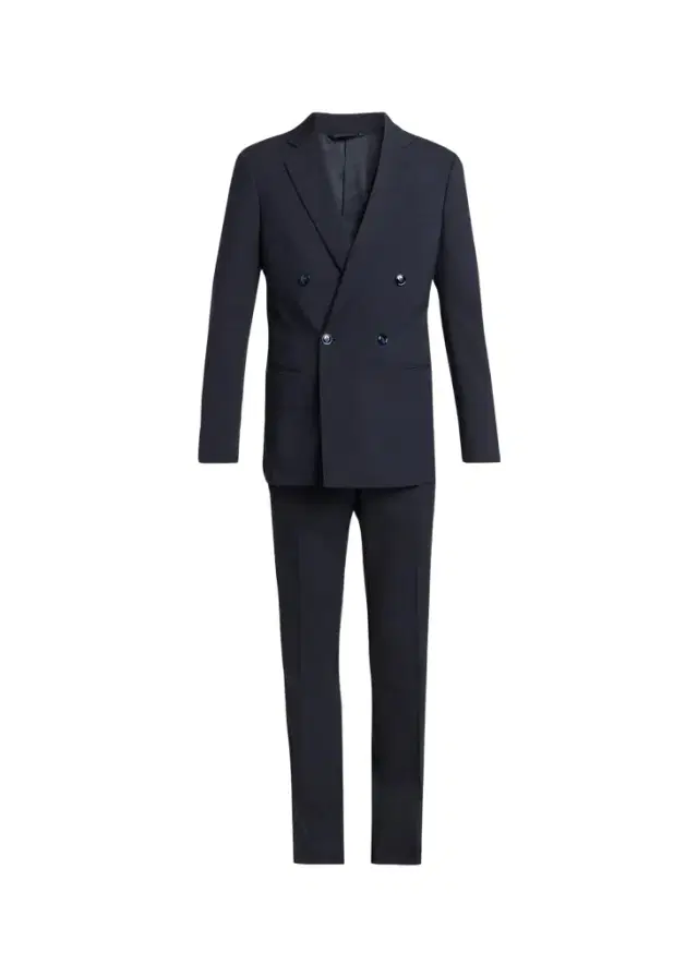 Men's Soho-Fit Wool Double-Breasted Sport Coat