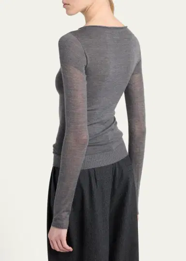 Giorgio Armani Cashmere Semi-Sheer Sweater | Thumbnail 2