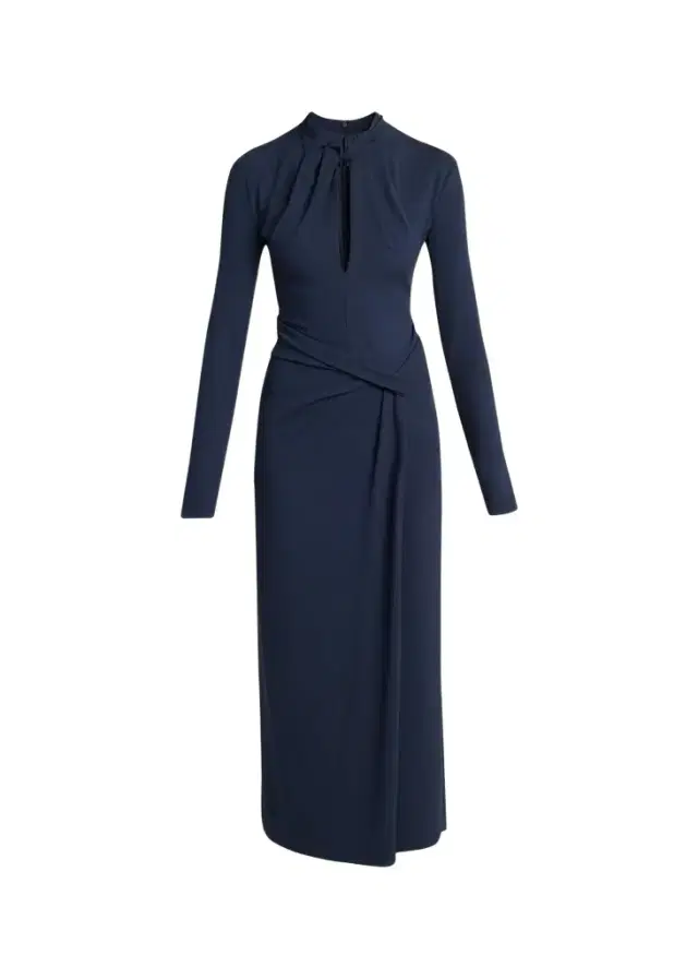 Giorgio Armani Keyhole-Cutout Twisted Midi Dress