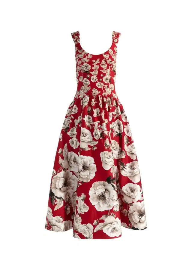 Alice + Olivia Oriana Floral Drop-Waist Maxi Dress