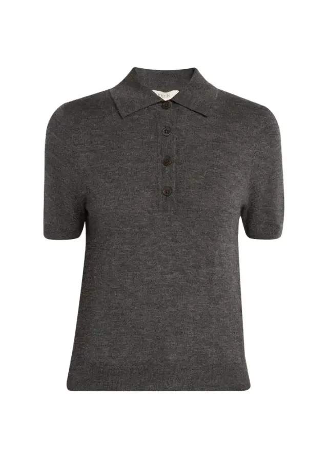 Toccin Rue Melange Cashmere Polo Shirt