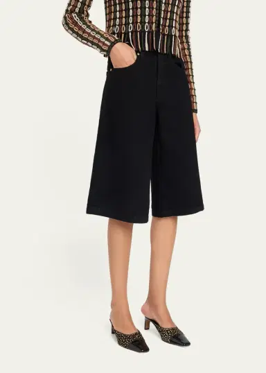 Ulla Johnson The Rowan Denim Culottes | Thumbnail 4