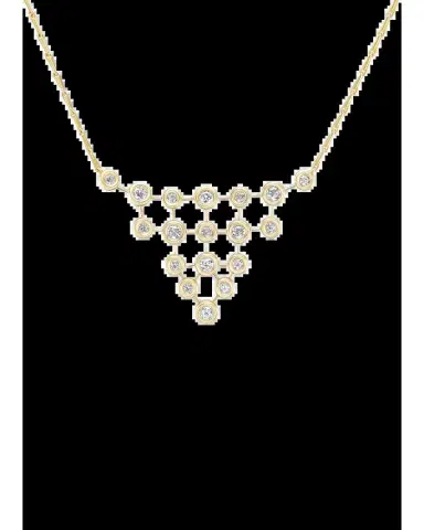 Brent Neale 18K Yellow Gold Bib Necklace with Diamonds | Thumbnail 2