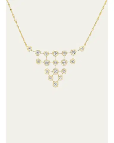 Brent Neale 18K Yellow Gold Bib Necklace with Diamonds | Thumbnail 1
