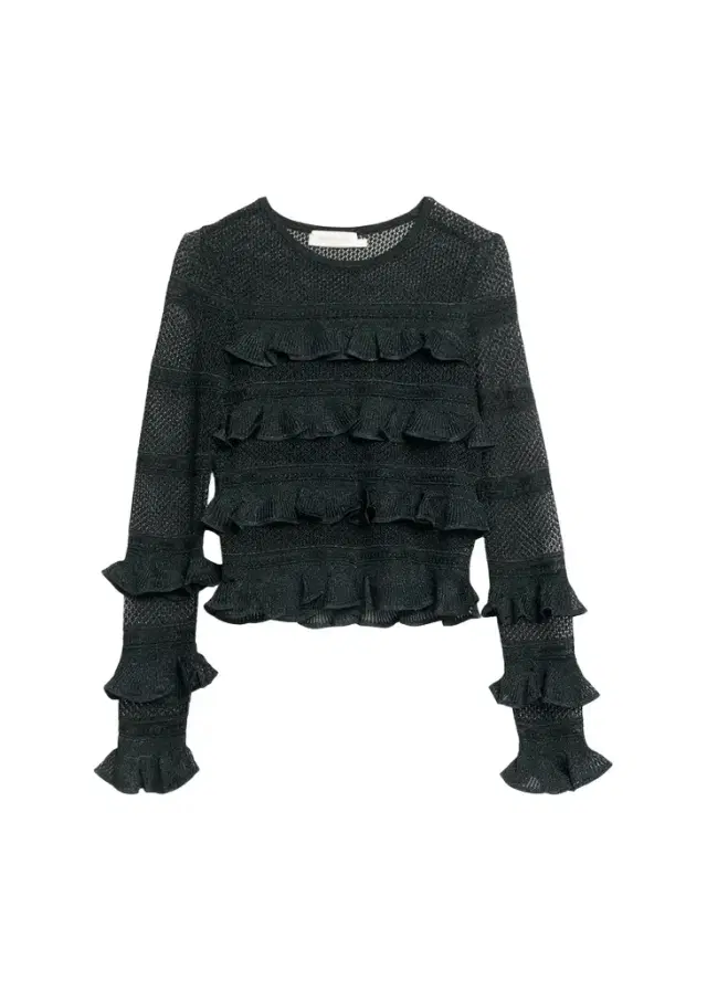 Zimmermann Valiant Lace Ruffle-Tiered Top