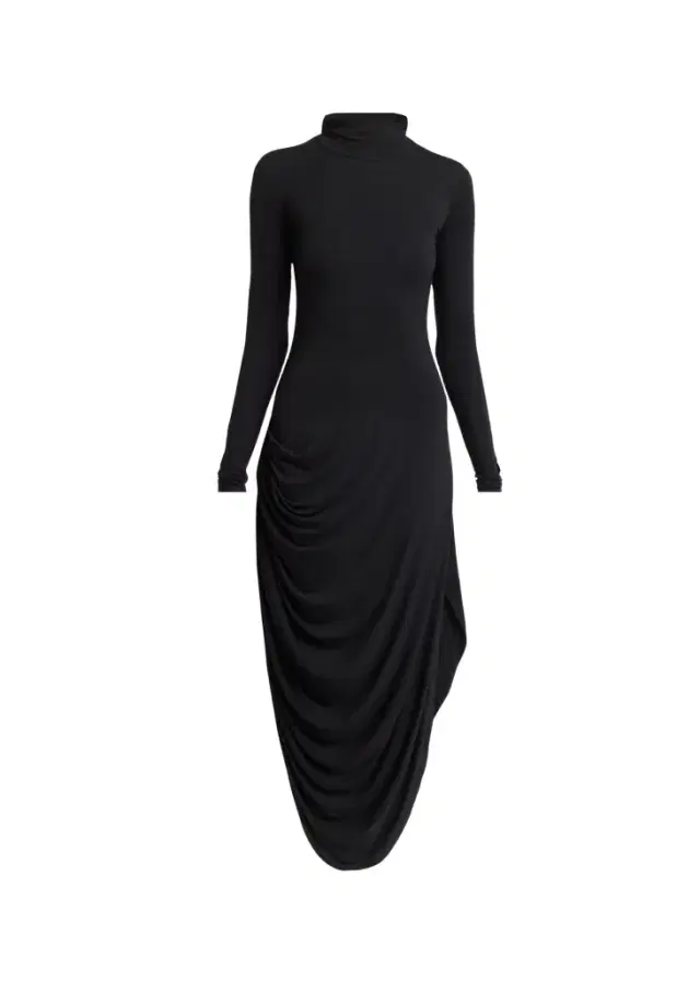 Proenza Schouler Imogen Draped Turtleneck Dress