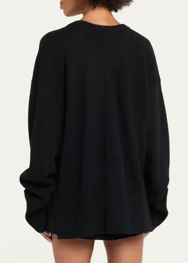 Grace Ling Cashmere Oversized V-Neck Cardigan | Thumbnail 3