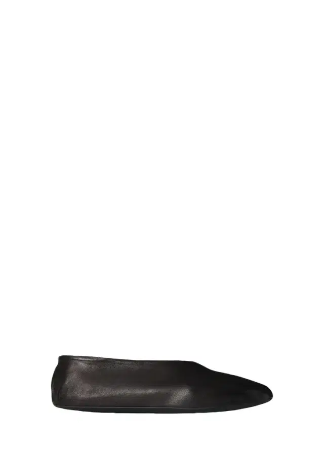 The Row Stella Leather Slippers