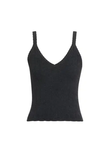 Lisa Yang Suni Scalloped Cotton-Cashmere Rib Tank Top | Thumbnail 1 Lisa Yang Suni Scalloped Cotton-Cashmere Rib Tank Top | Thumbnail 1