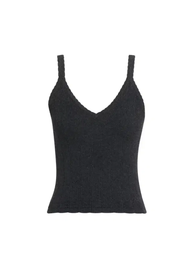 Lisa Yang Suni Scalloped Cotton-Cashmere Rib Tank Top