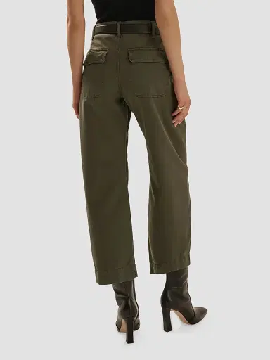 Favorite Daughter Women's The Major Barrel-Leg Pants - Army - Size 32 | Thumbnail 3 Favorite Daughter Women's The Major Barrel-Leg Pants - Army - Size 32 | Thumbnail 3