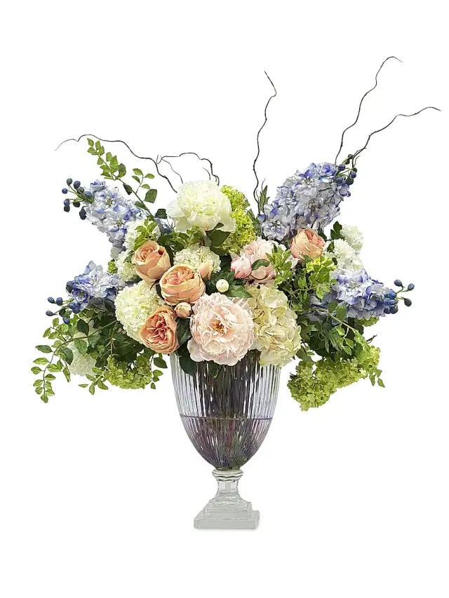 Winward Home Everyday Newness Refresh Imitation Mixed Flowers in Ceramic Vase