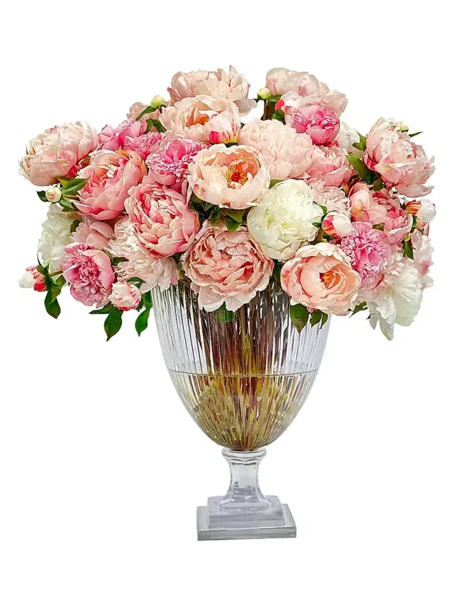 Winward Home Everyday Newness Refresh Faux-Peony Mix Arrangement