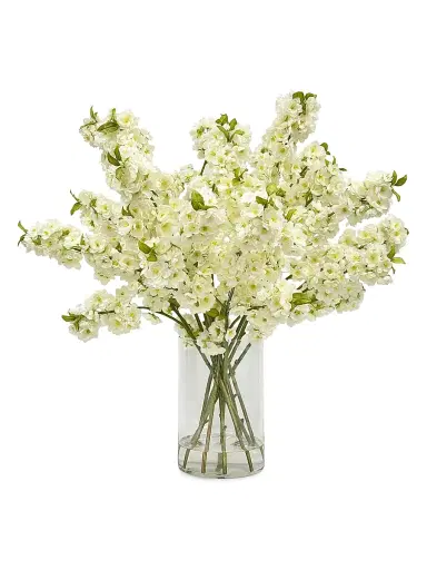 Winward Home Everyday Newness Refresh Faux Peach Blossom Delphinium Arrangement | Thumbnail 1 Winward Home Everyday Newness Refresh Faux Peach Blossom Delphinium Arrangement | Thumbnail 1