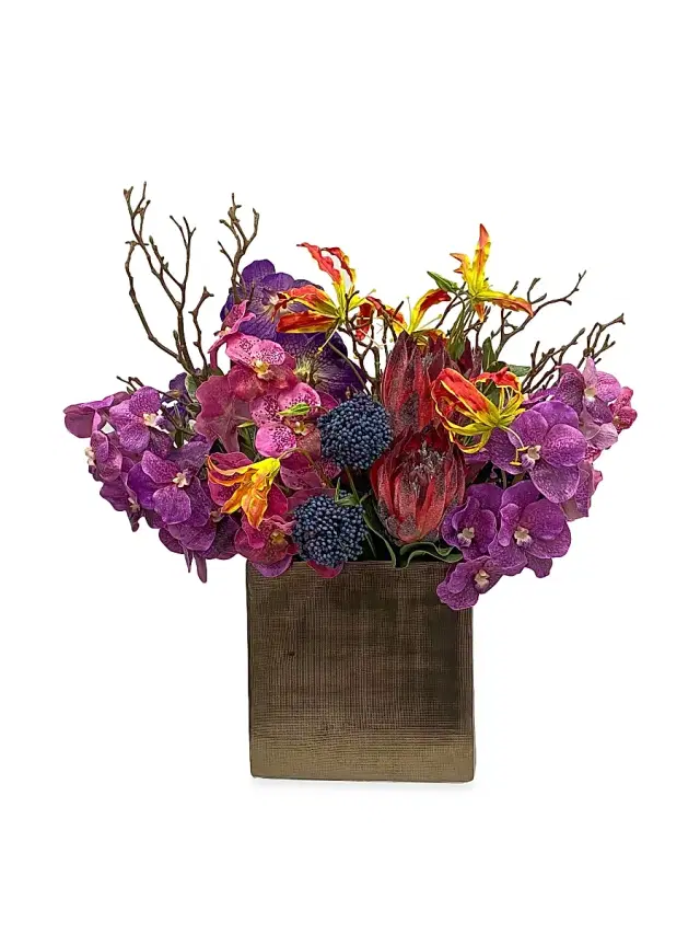 Winward Home Everyday Floral Vanda Orchid Arrangement