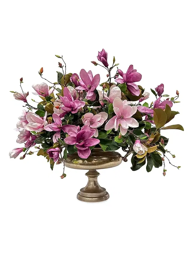Winward Home Everyday Newness Refresh Faux-Magnolia Arrangement