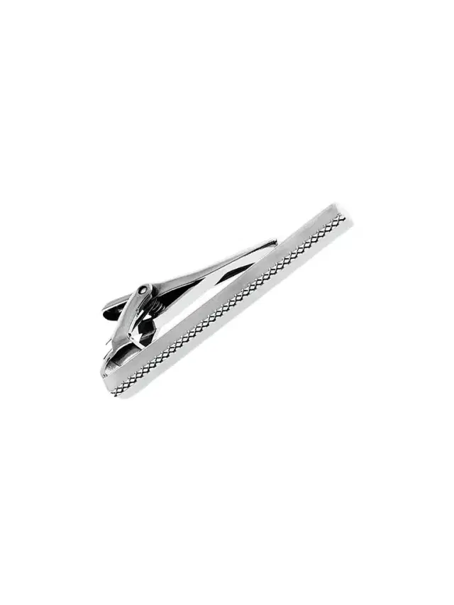 Tateossian Men's RT Zen Rhodium-Plated Tie Clip - Silver