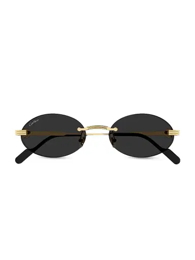 Cartier Women's Première de 53MM 24K-Gold-Plated Rimless Oval Sunglasses | Thumbnail 2 Cartier Women's Première de 53MM 24K-Gold-Plated Rimless Oval Sunglasses | Thumbnail 2