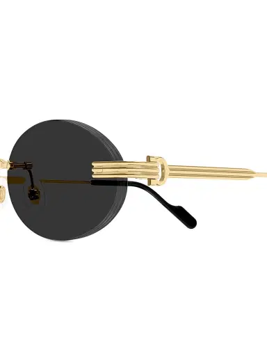 Cartier Women's Première de 53MM 24K-Gold-Plated Rimless Oval Sunglasses | Thumbnail 3 Cartier Women's Première de 53MM 24K-Gold-Plated Rimless Oval Sunglasses | Thumbnail 3
