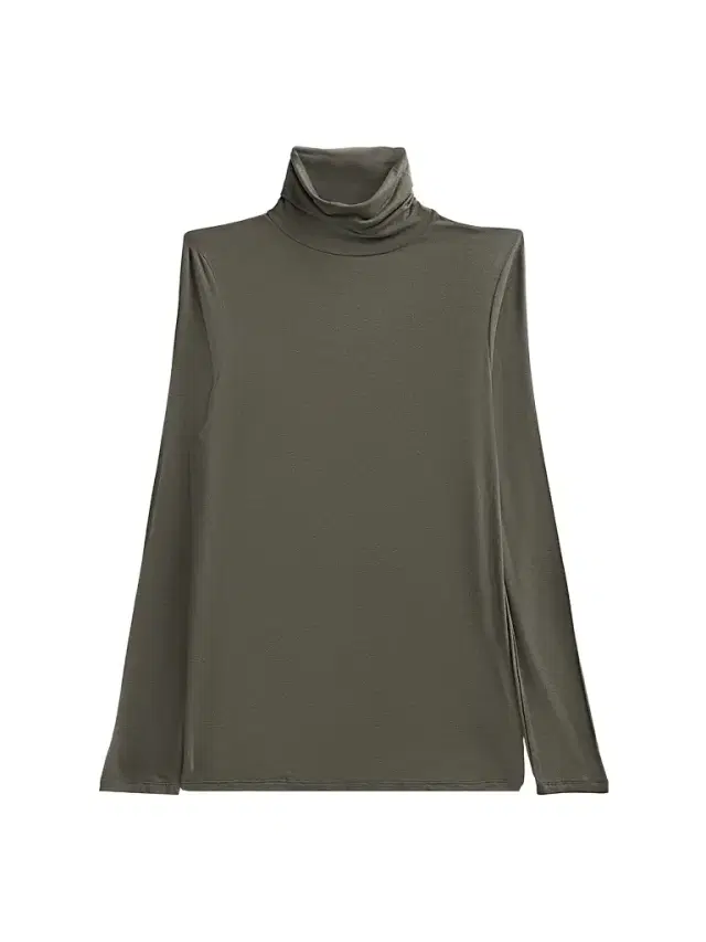 Majestic Filatures Women's Soft Touch Turtleneck Top - Volcanic Rock