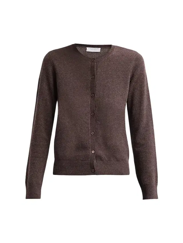 Majestic Filatures Women's Cashmere Crewneck Cardigan - Tatanka
