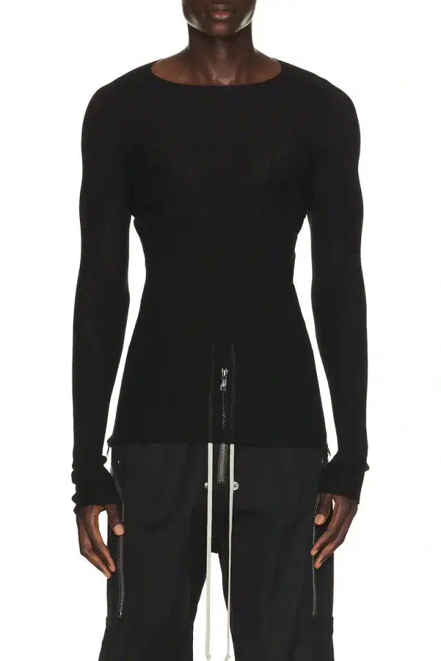 Rick Owens Ribbed Round Neck Shirt