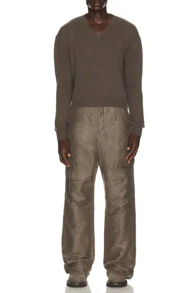 Rick Owens Tommy V Neck Sweater | Thumbnail 3
