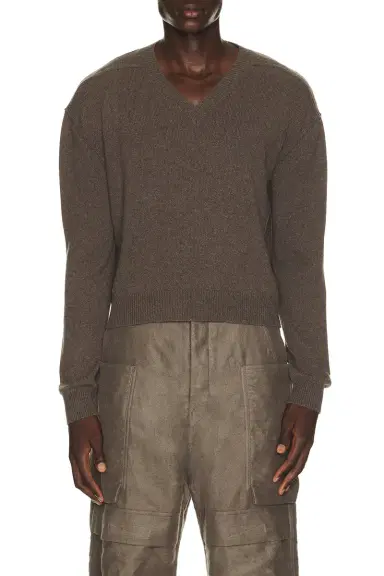 Rick Owens Tommy V Neck Sweater | Thumbnail 1