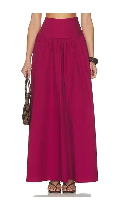 susana monaco Poplin Drop Waist Skirt
