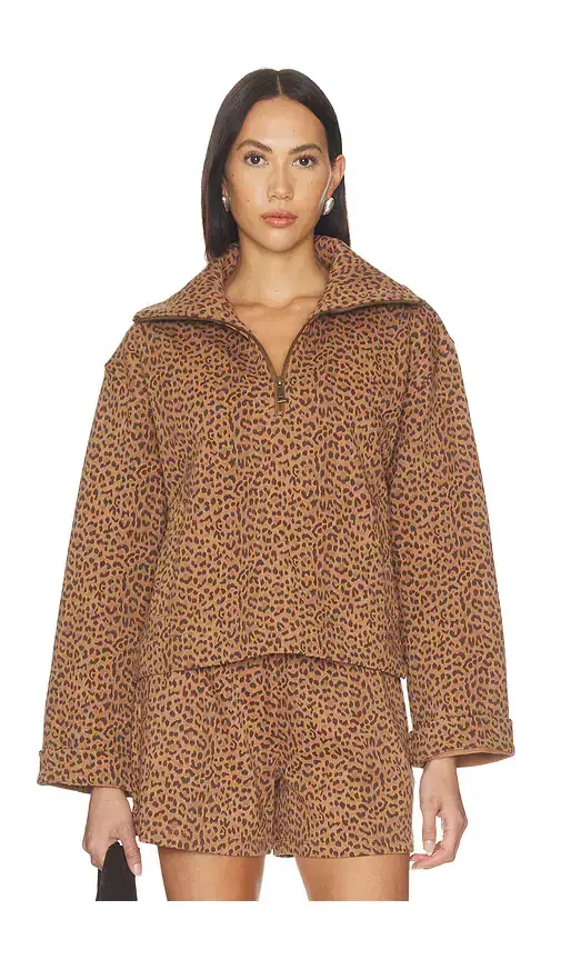THE UPSIDE Javan Jones Quarter Zip Sweater