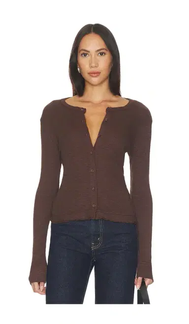 Bobi Ruffle Cardigan | Thumbnail 1