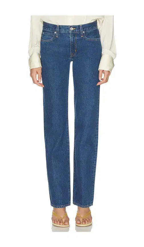 SLVRLAKE Chloe Low Rise Straight Leg Jean