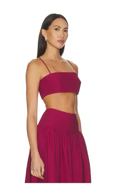 susana monaco Poplin Crop String Top | Thumbnail 2