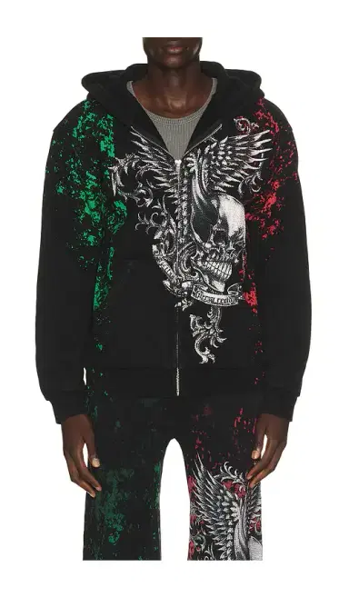 Affliction x Fuerza Regida Crazyz Zip Hoodie | Thumbnail 1