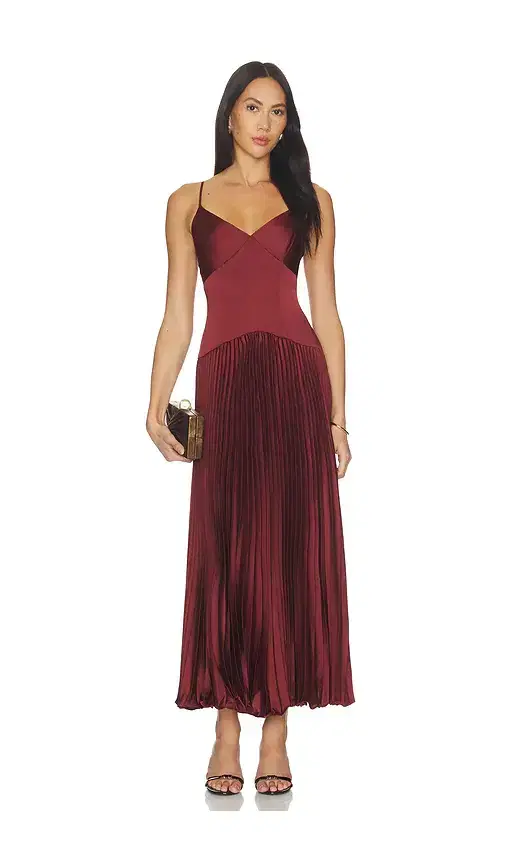 ASTR the Label Pleated Drop Waist Dress