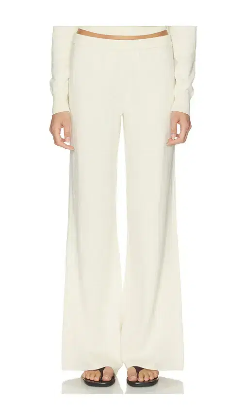 Eterne Cotton Cashmere Wide Leg Lounge Pant