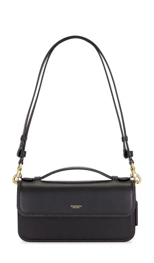 Coach Refined Calf Leather New York Elora Top Handle Crossbody Bag